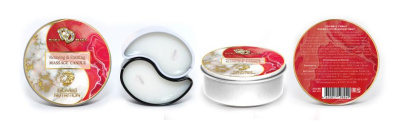 МАССАЖНАЯ СВЕЧА RELAXING & EXCITING MASSAGE CANDLE КЛУБНИКА В СЛИВКАХ 30 мл. (BMN-0070)