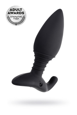 Анальная втулка LOVENSE Hush (S), силикон, черная, 12,1 см (УТ-00000284)