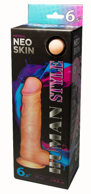 Фаллоимитатор HUMAN STYLE на присоске, L 160 мм D 42 мм (611306)