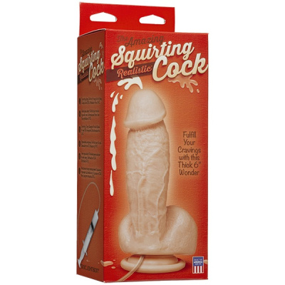 Фаллоимитатор с семяизвержением The Amazing Squirting Realistic Cock - White (274-00 BX DJ)